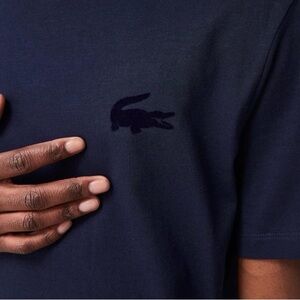 Lacoste Dark Blue Tee with Logo